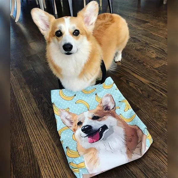 Custom Pet Art Tote Bag