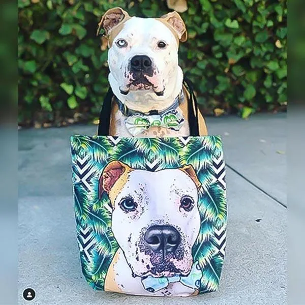 Custom Pet Art Tote Bag