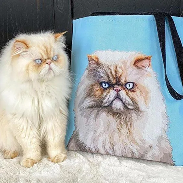 Custom Pet Art Tote Bag