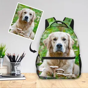 Custom Photo Backpack Personalized All Print Photo BackPack Pet Bag For Supplies