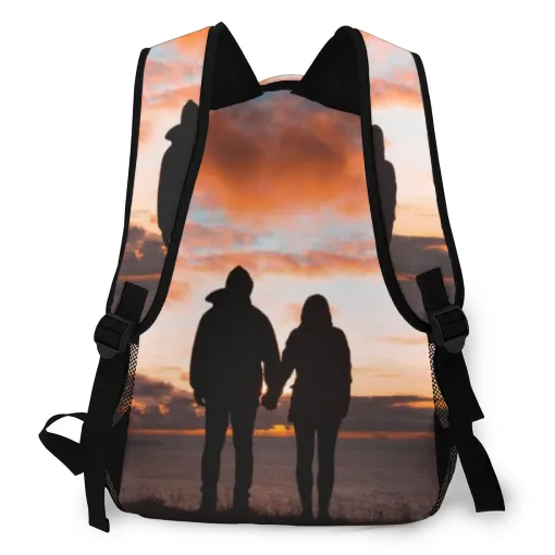 Custom Photo Backpack Personalized All Print Photo BackPack Pet Bag For Supplies