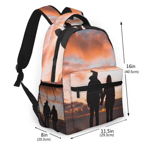 Custom Photo Backpack Personalized All Print Photo BackPack Pet Bag For Supplies