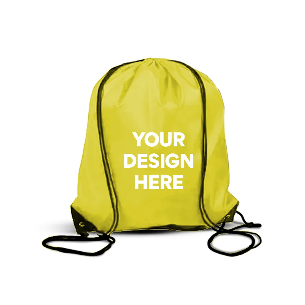 Custom Portable 420D Polyester Sports Drawstring Backpack