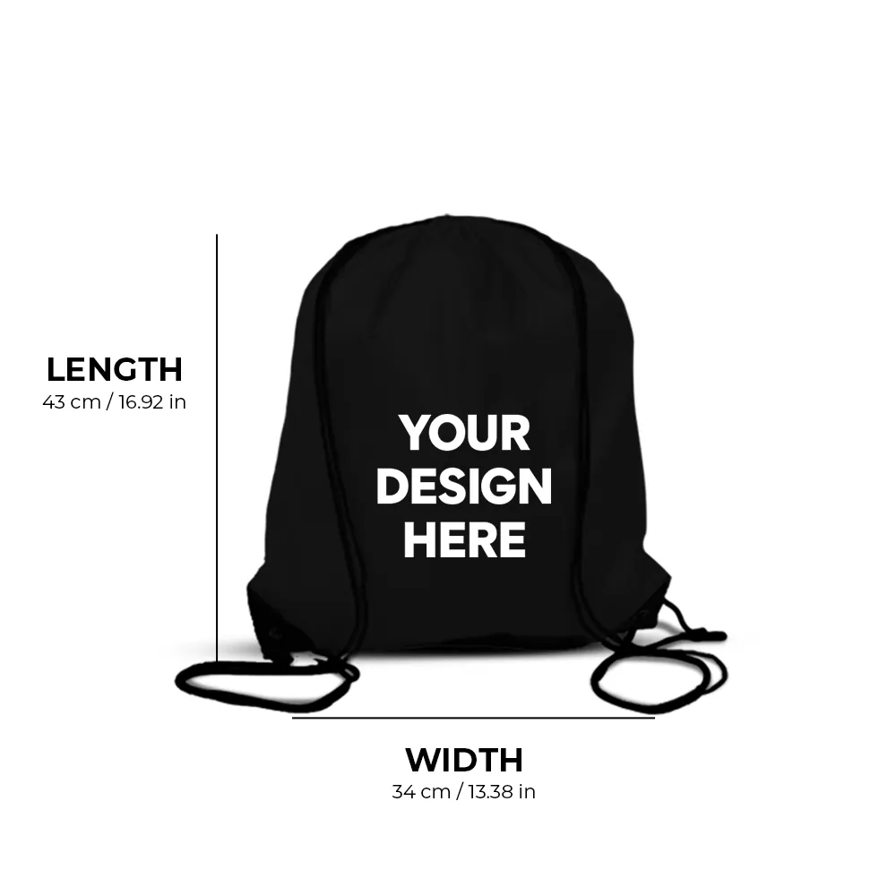 Custom Portable 420D Polyester Sports Drawstring Backpack