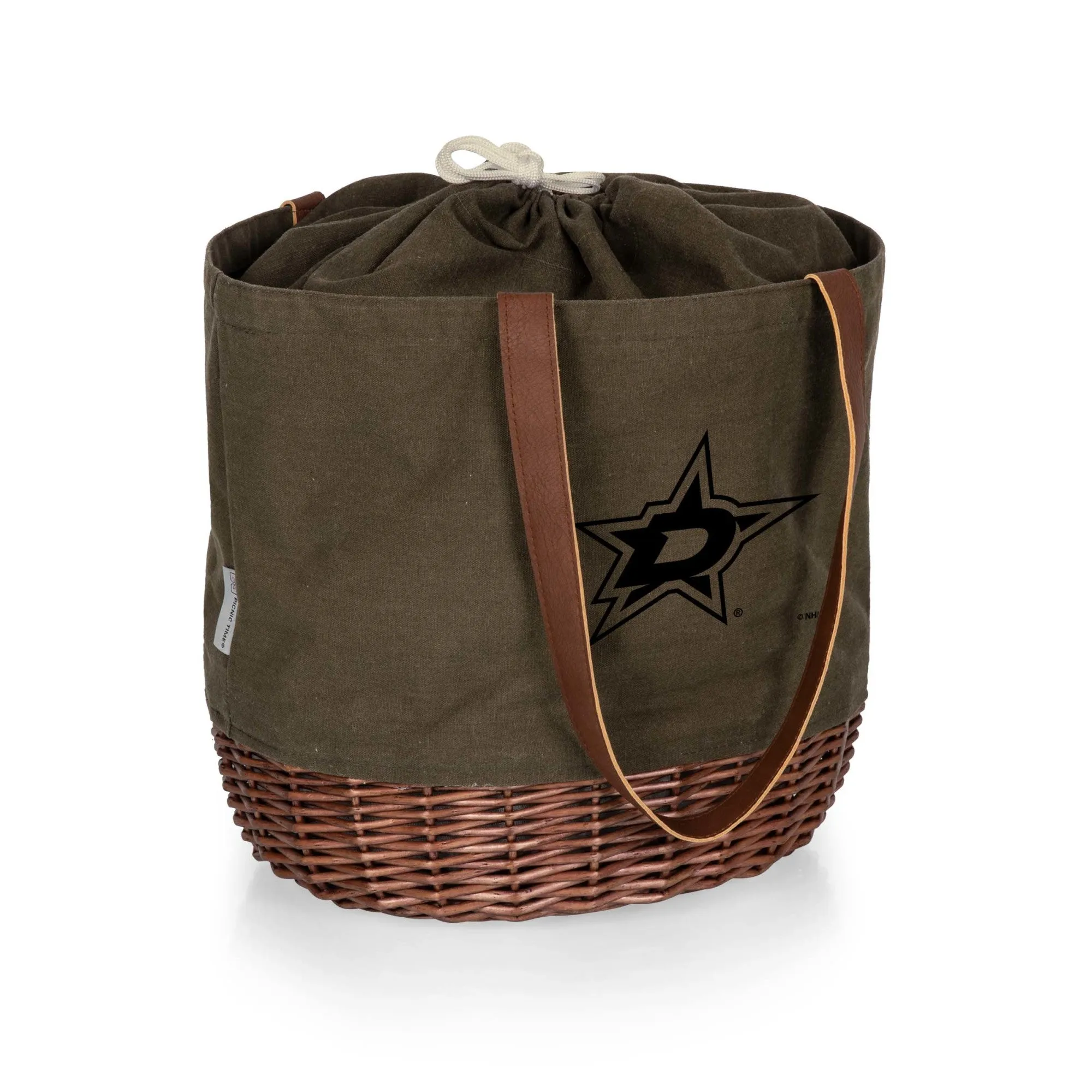 Dallas Stars - Coronado Canvas and Willow Basket Tote