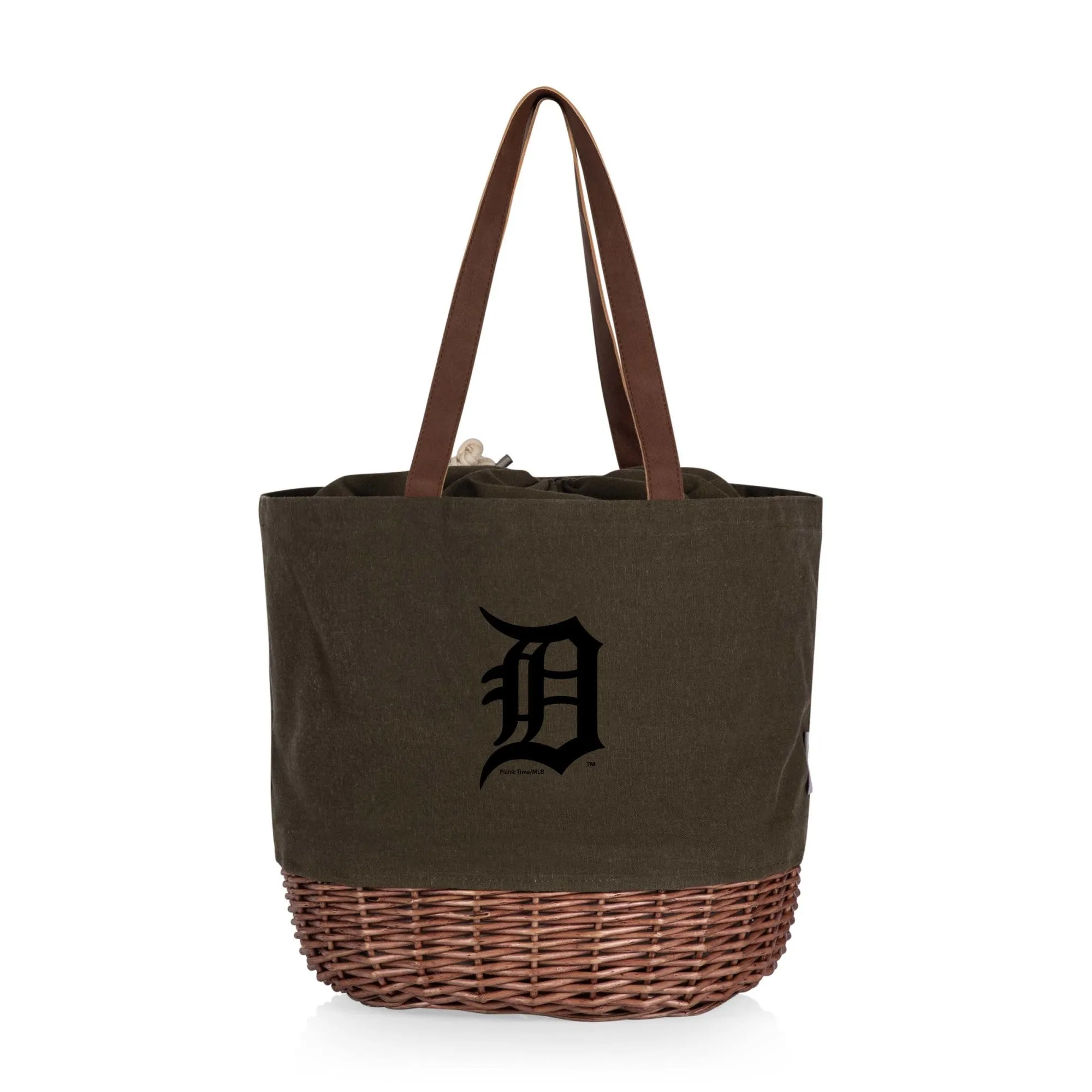 Detroit Tigers - Coronado Canvas and Willow Basket Tote