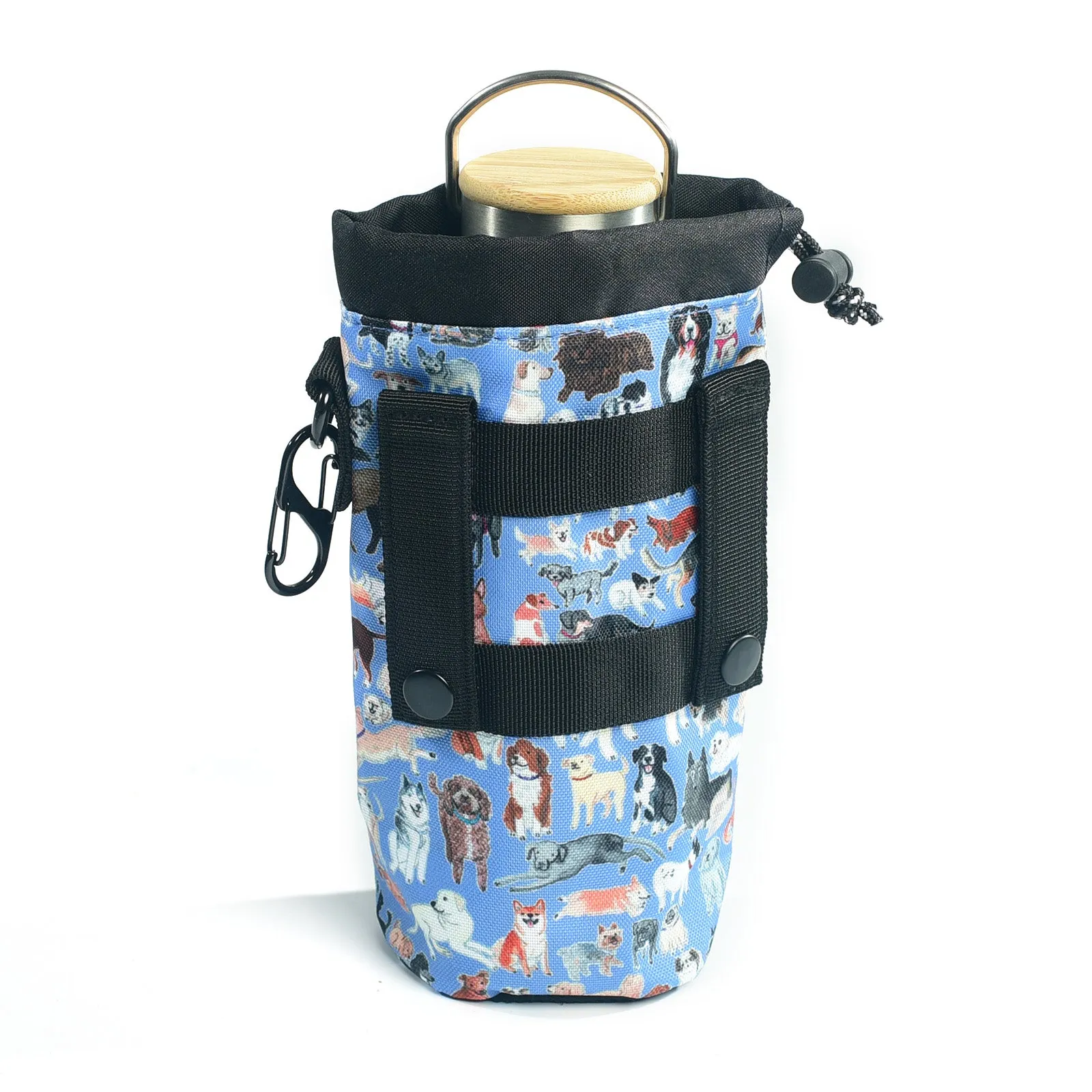 Dog Park (Light Blue) Water Bottle Holder