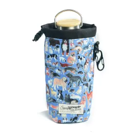 Dog Park (Light Blue) Water Bottle Holder