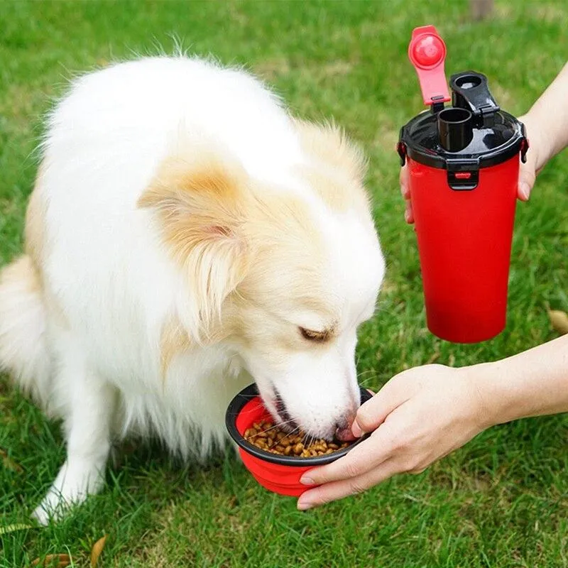 Dog Water Bottle: Complete Outdoor 4-in-1 Package