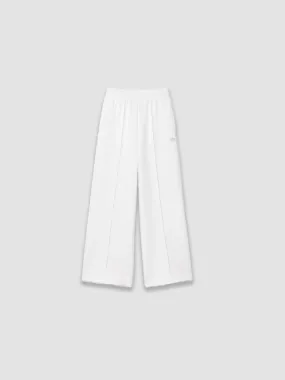 Double Face Track Pants - White