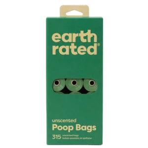 Earth Rated PoopBags Refill Pack 21 Rolls, 315ct Unscented