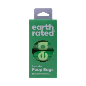 Earth Rated PoopBags Refill Pack 8 Rolls, 120ct Scented