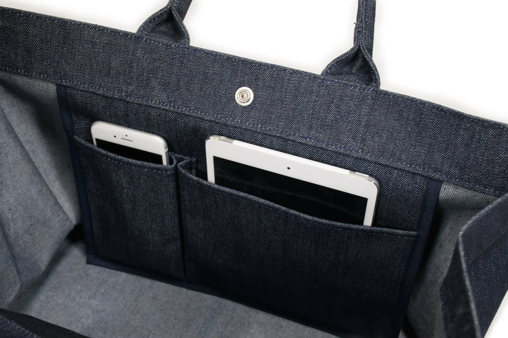 East-West Bag: Denim