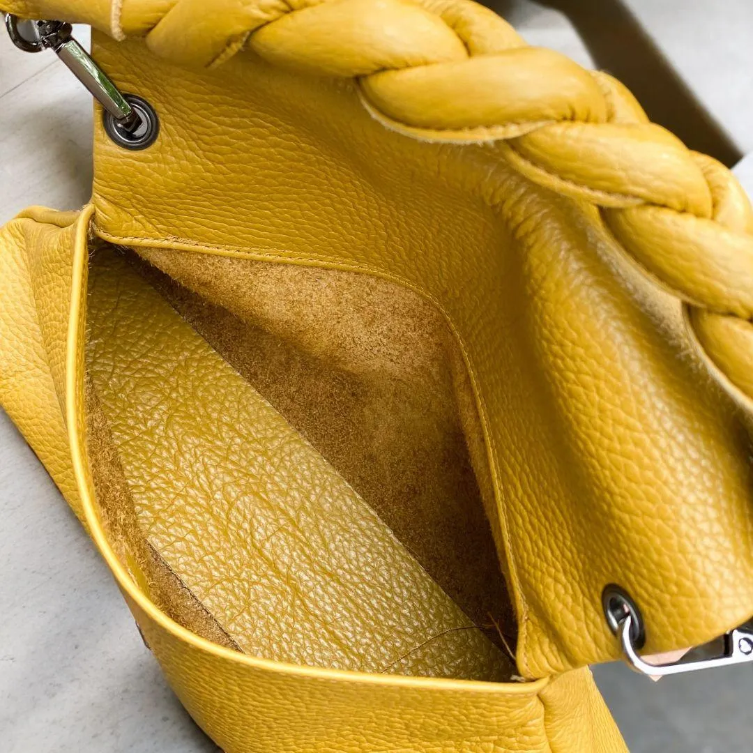 Elegant Handmade Mini Flap Leather Bag