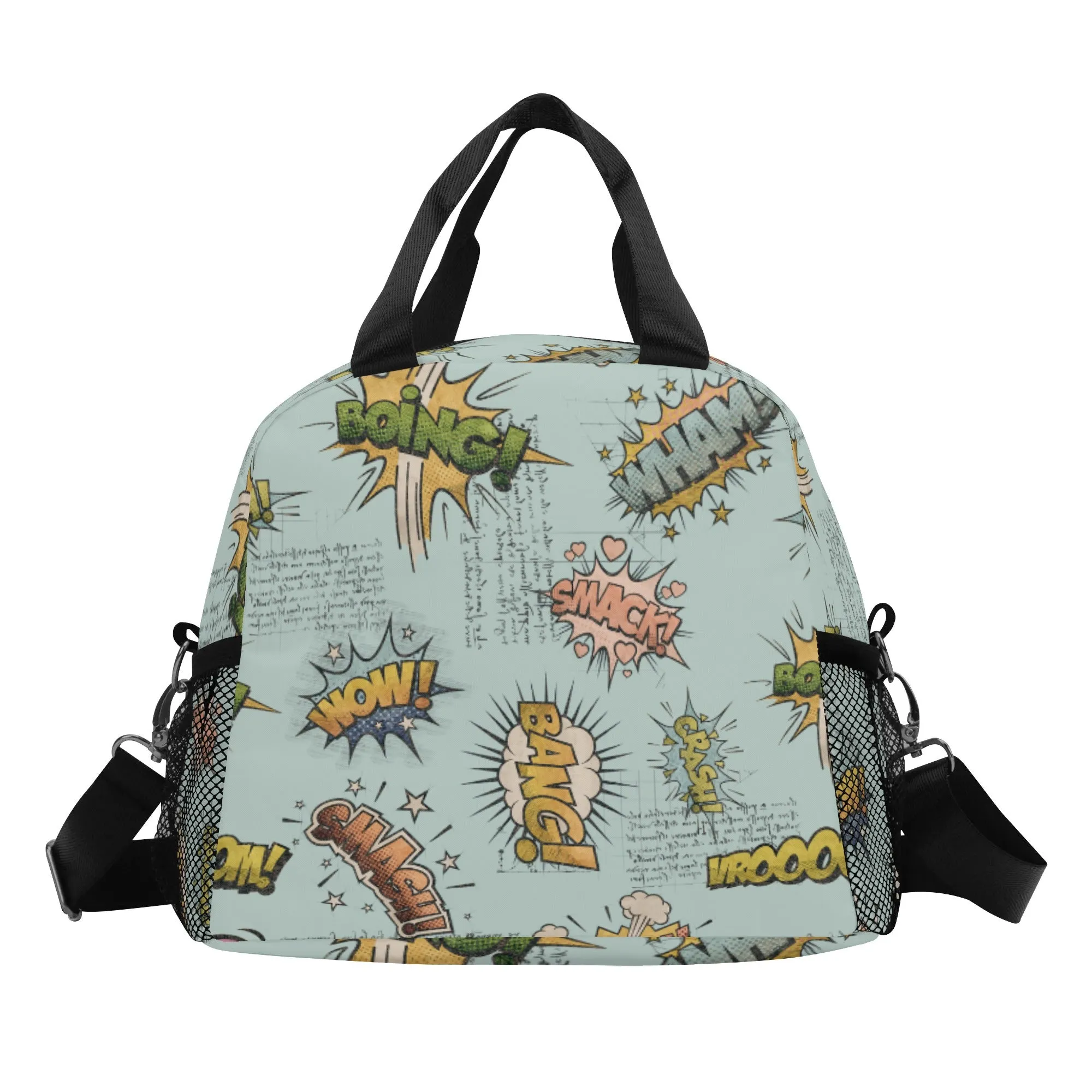 Elevate Lunchtime with Stylish All-Over Printed Vintage Aesthetics Lunch Bag for Teenagers-Ocean Adventure