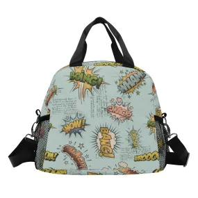 Elevate Lunchtime with Stylish All-Over Printed Vintage Aesthetics Lunch Bag for Teenagers-Ocean Adventure