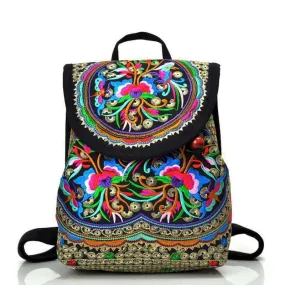 Embroidered Hippie Backpack