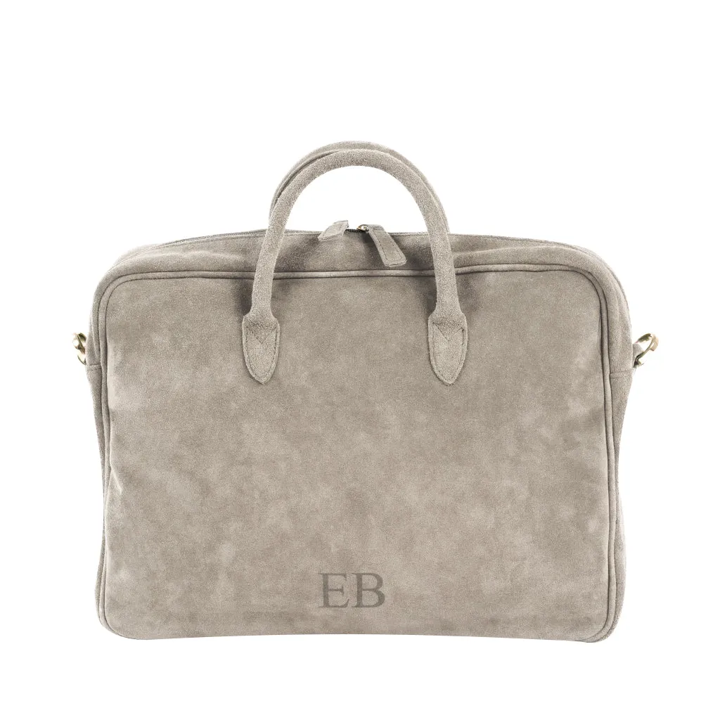 Emmy Boo Suede Executive Briefcase