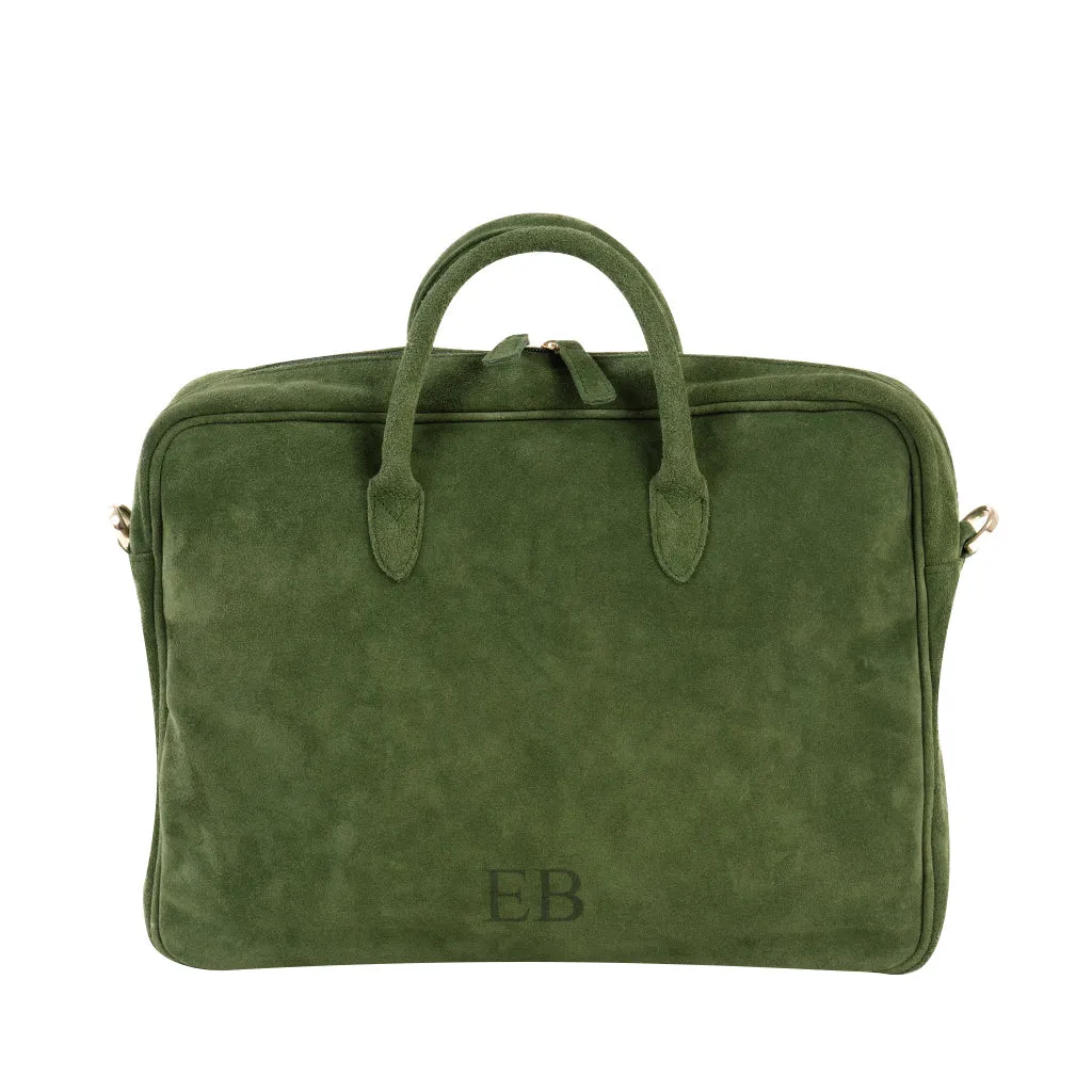 Emmy Boo Suede Executive Briefcase