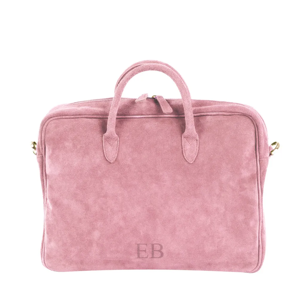 Emmy Boo Suede Executive Briefcase