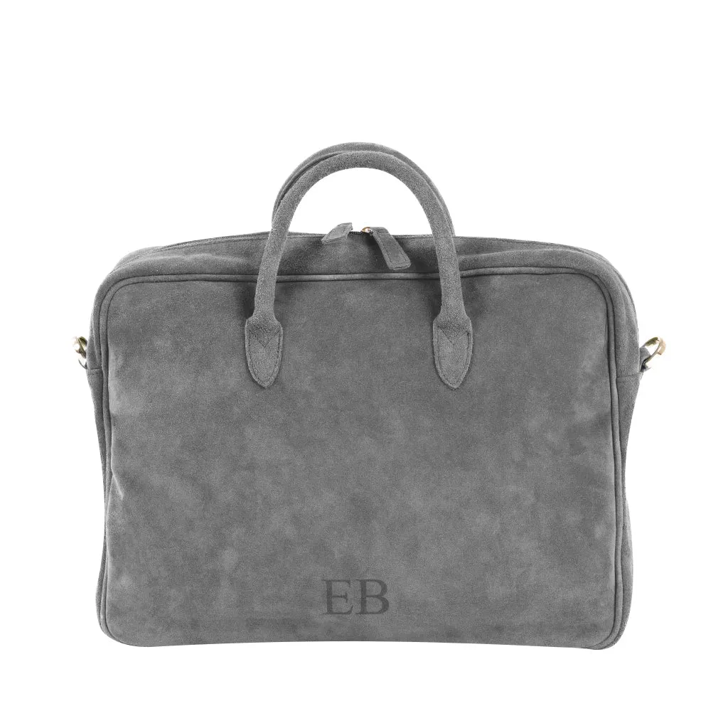 Emmy Boo Suede Executive Briefcase