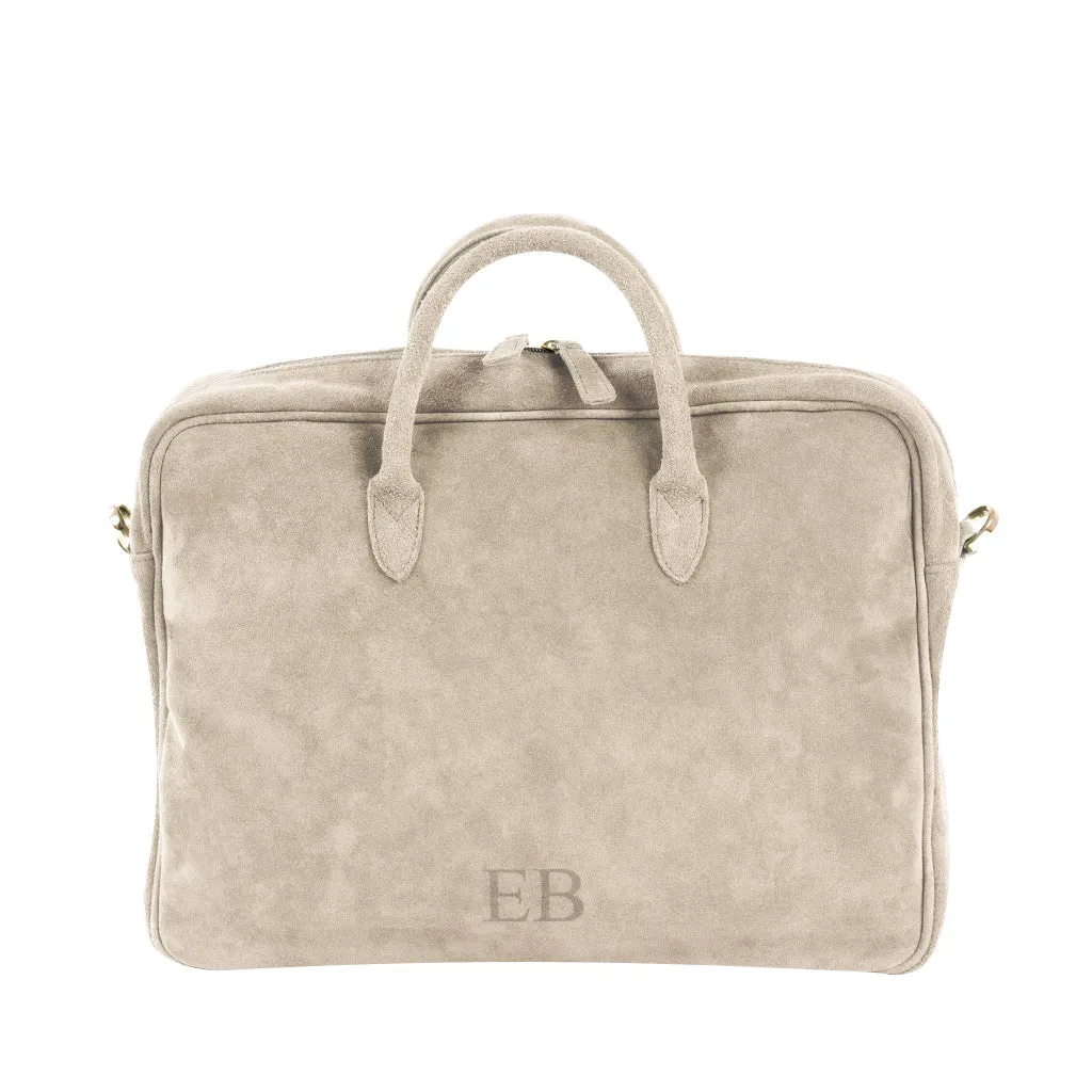 Emmy Boo Suede Executive Briefcase