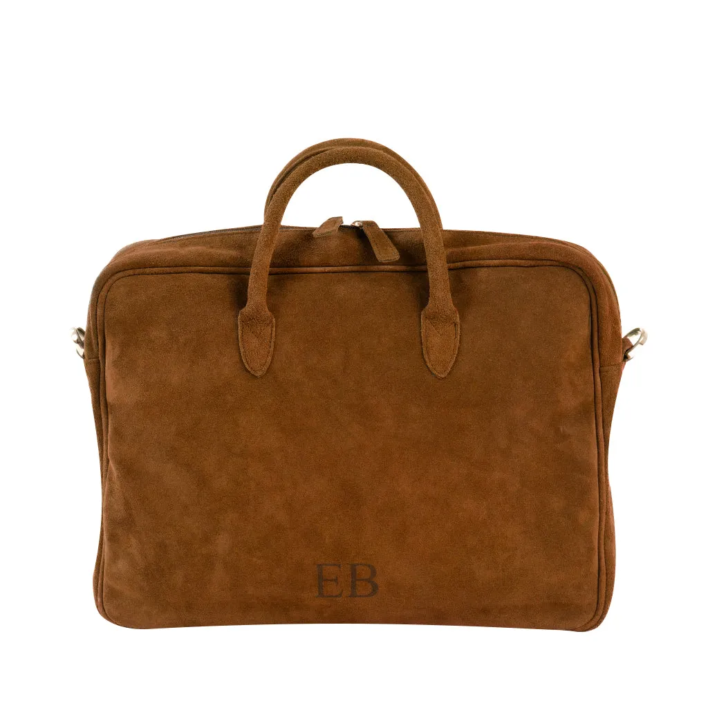 Emmy Boo Suede Executive Briefcase