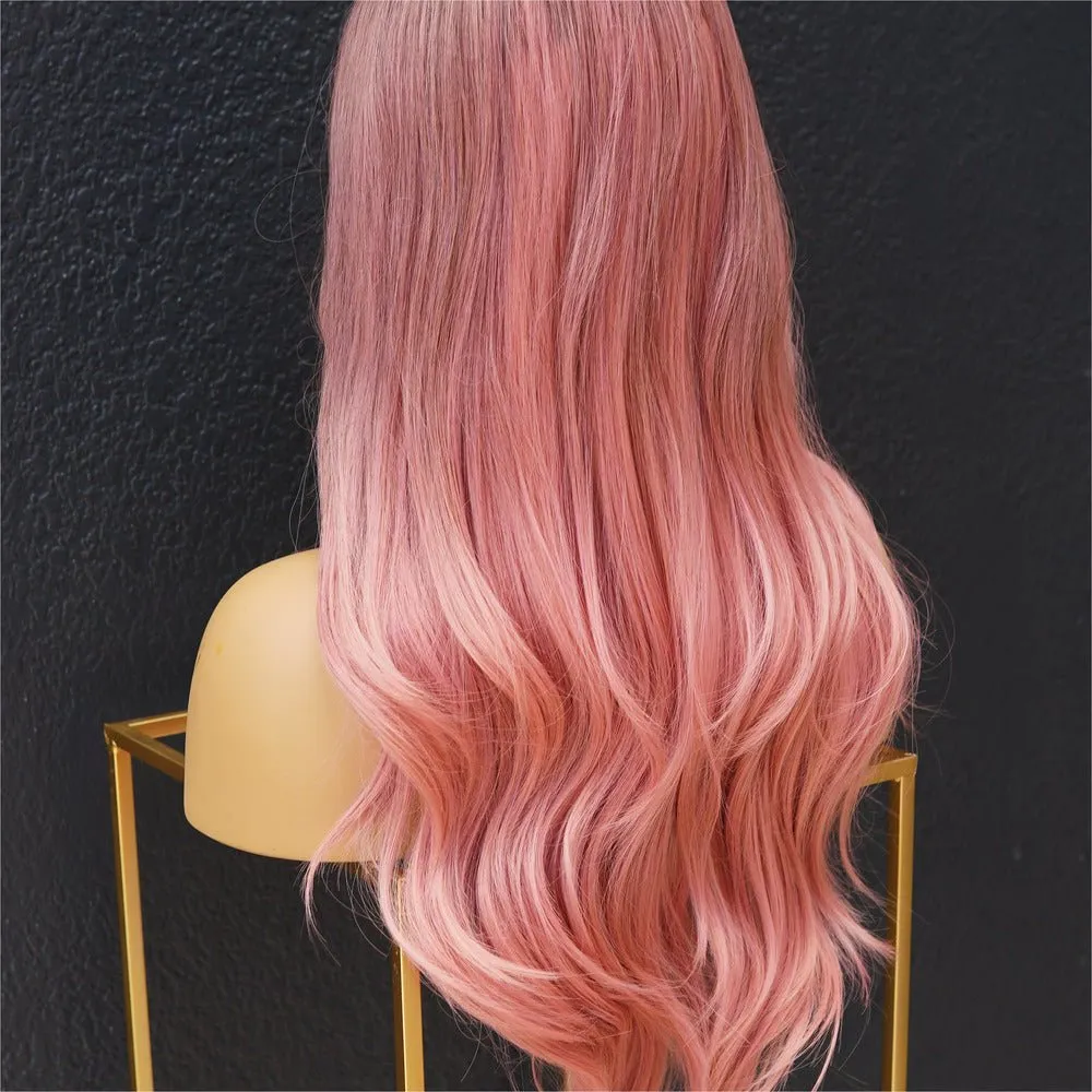 EVA Pink Ombre Fringe Wig