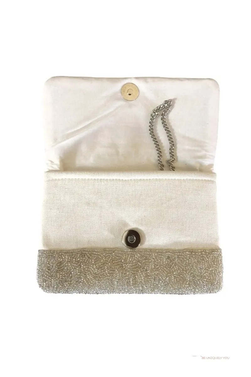 Evil Eye Beaded Mini Clutch