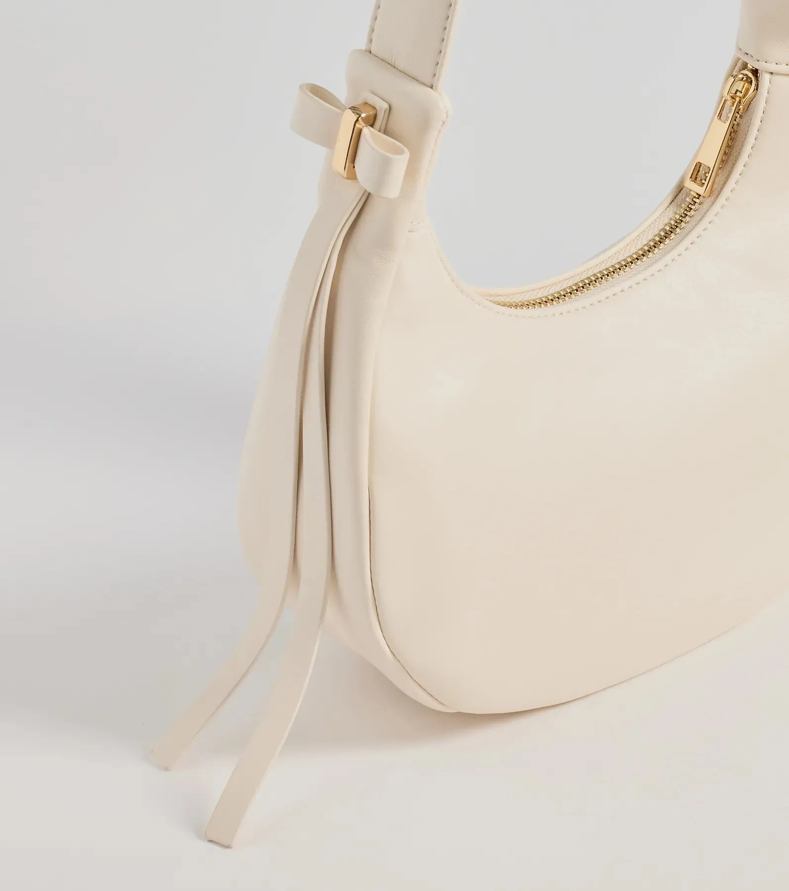 Fashion Force Bow Faux Leather Shoulder Bag