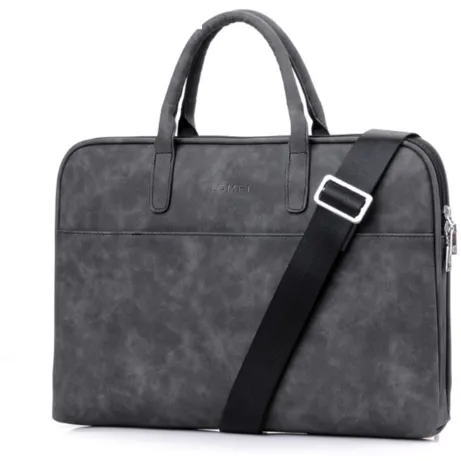 Faux Leather Laptop Bag For Women