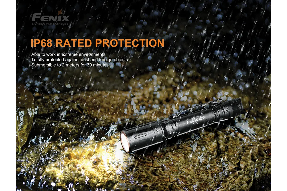 Fenix E20 V2.0 EDC Flashlight - 350 Lumens