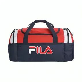 FILA Holdall Unisex Gym Bag Navy/Red.