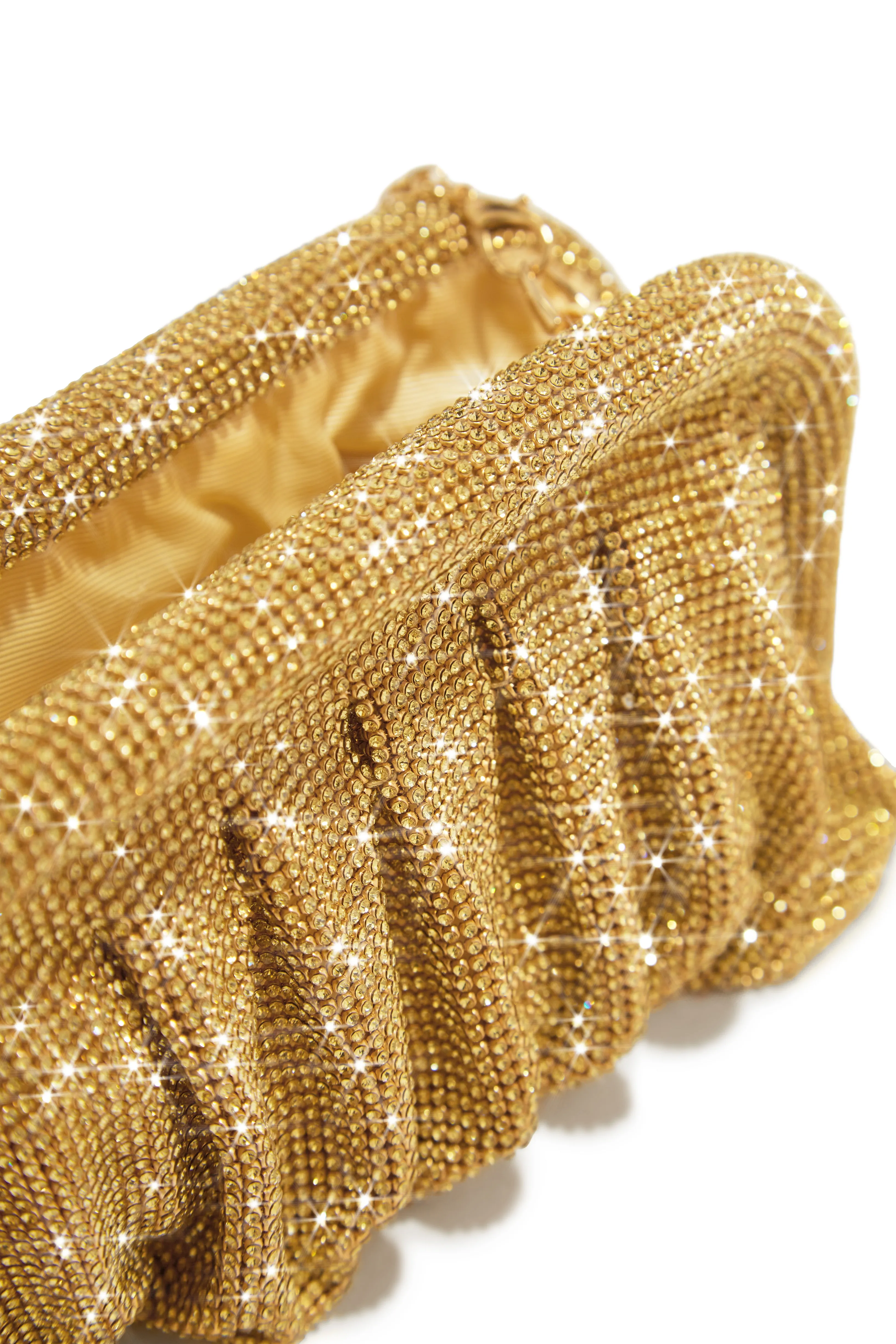 Gala Nights Embellished Clutch Bag - Gold