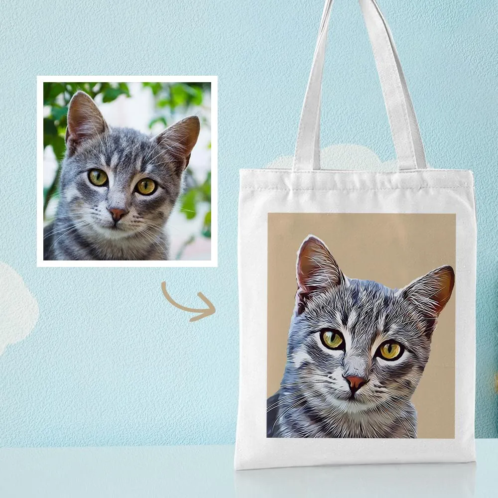 Gift for Mom Personalized Canvas Bags Custom Your Own Canvas Tote Bag Printed Bag