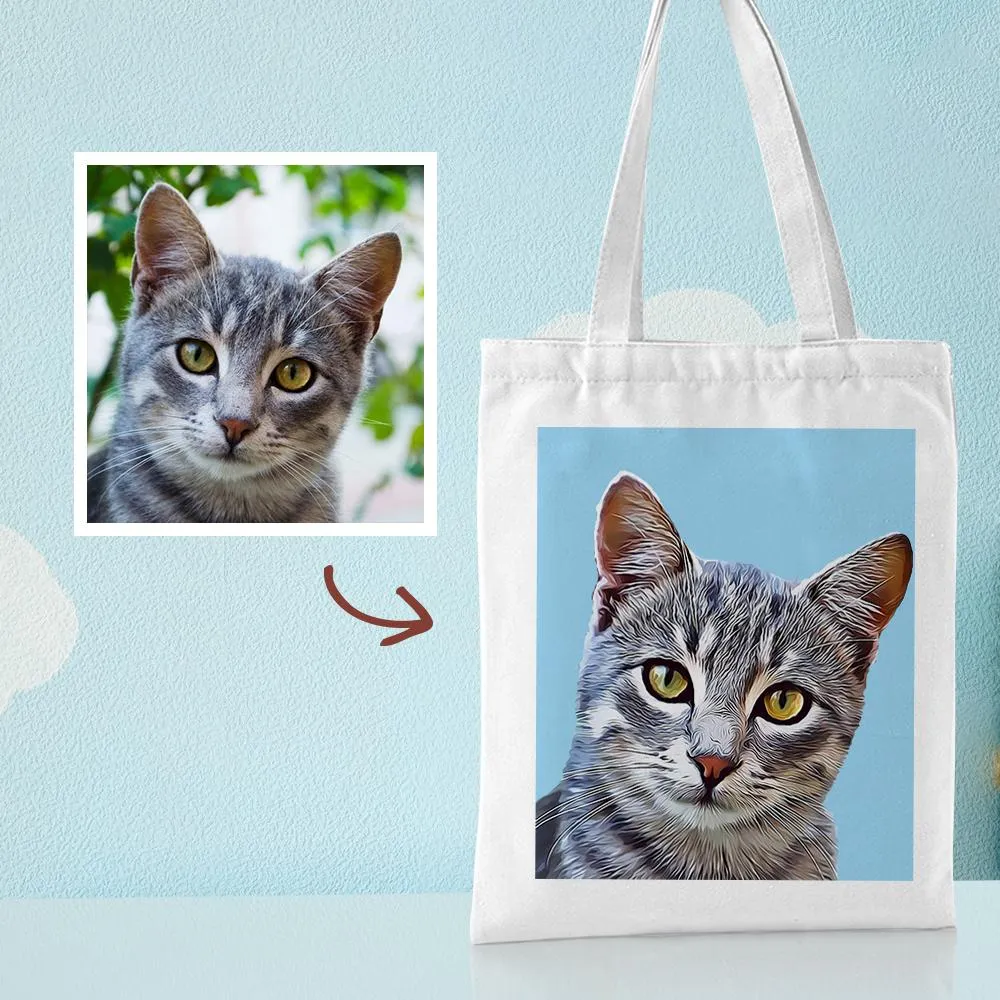 Gift for Mom Personalized Canvas Bags Custom Your Own Canvas Tote Bag Printed Bag