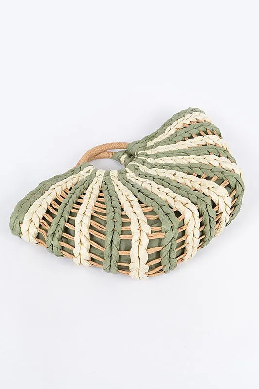 Green Straw Bag