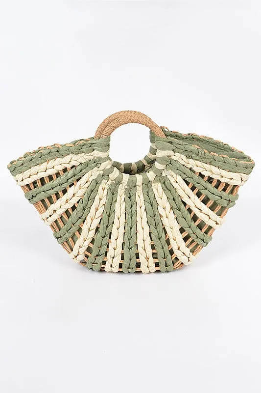 Green Straw Bag