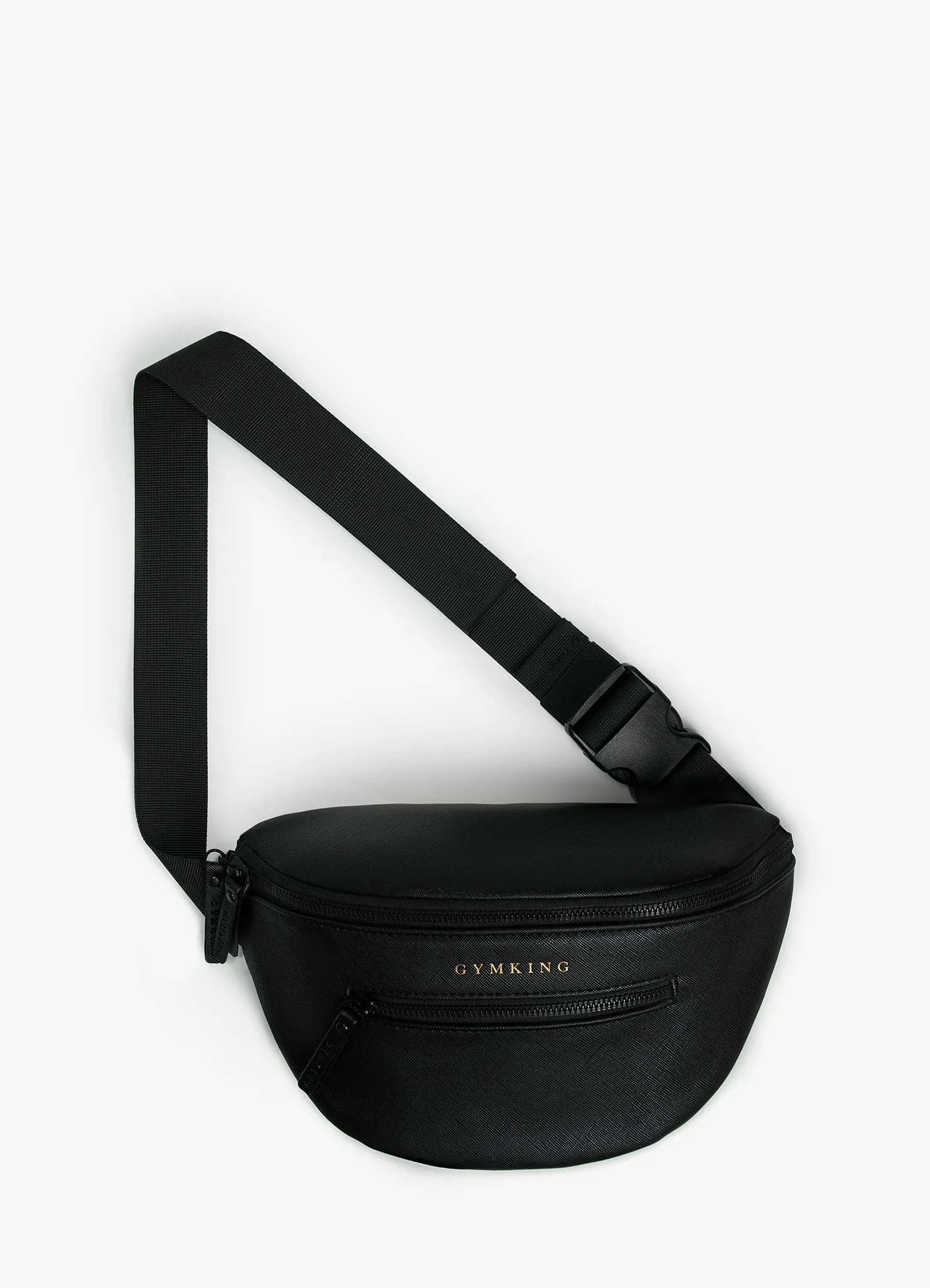 Gym King Debossed Belt Bag - Black