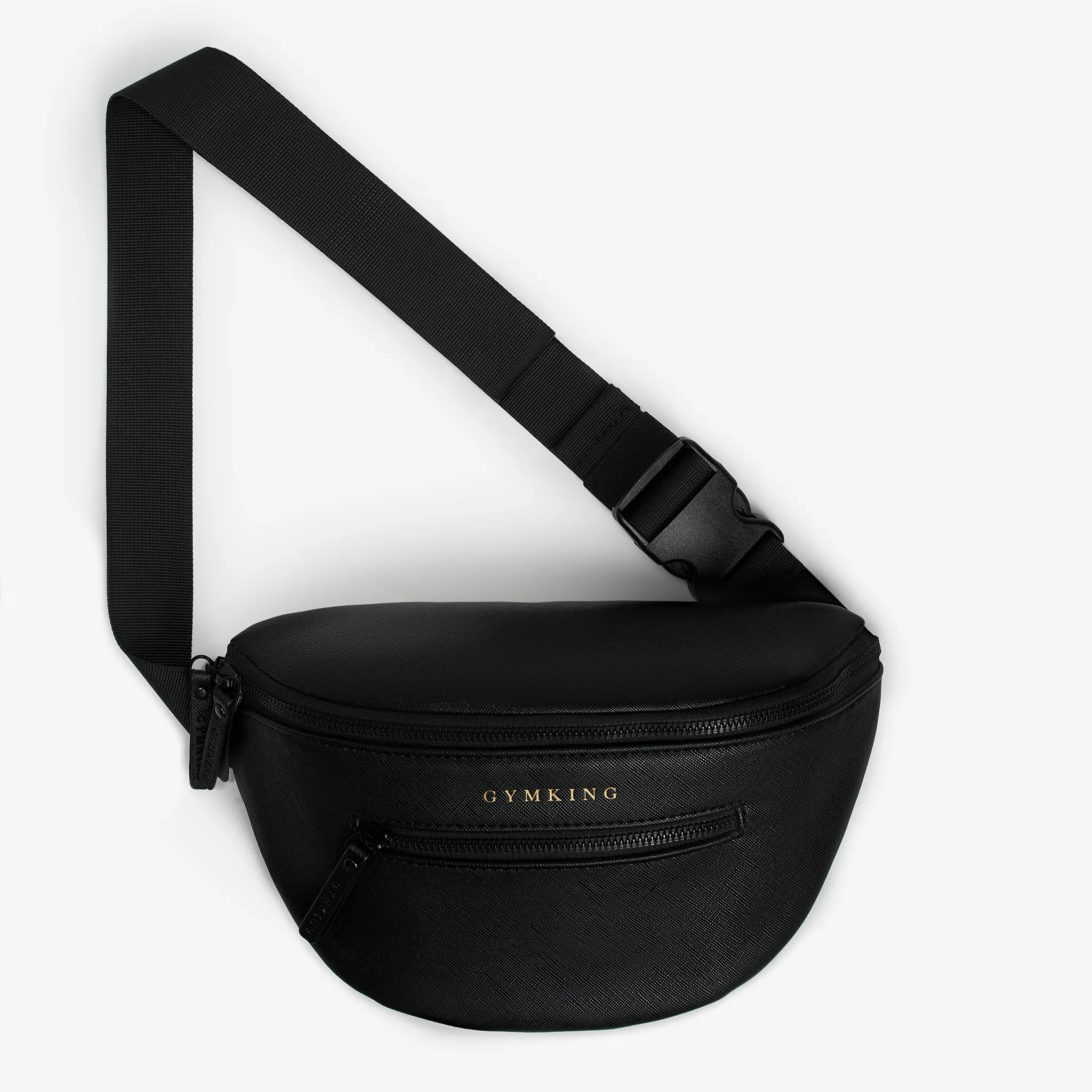 Gym King Debossed Belt Bag - Black