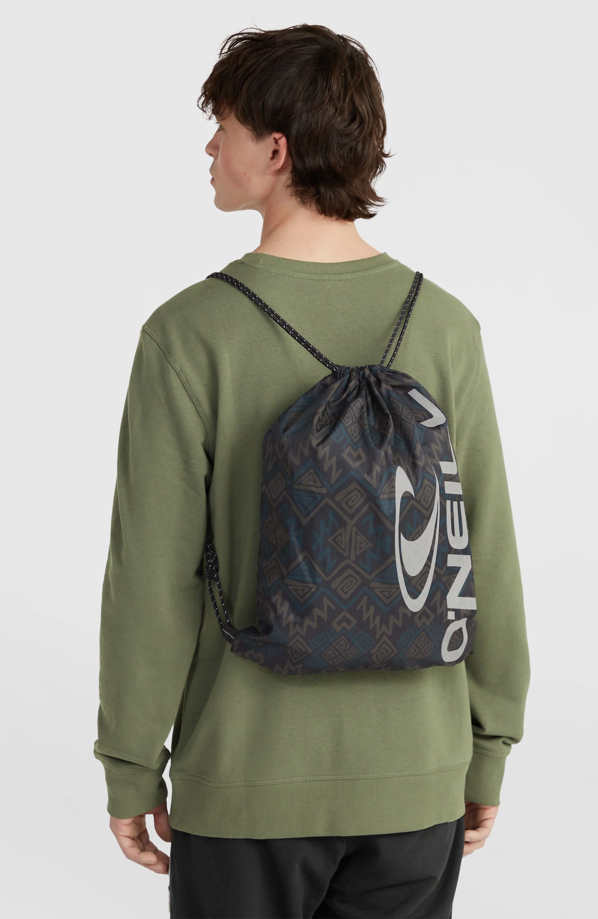 Gym Sack | Black Retro Ikat