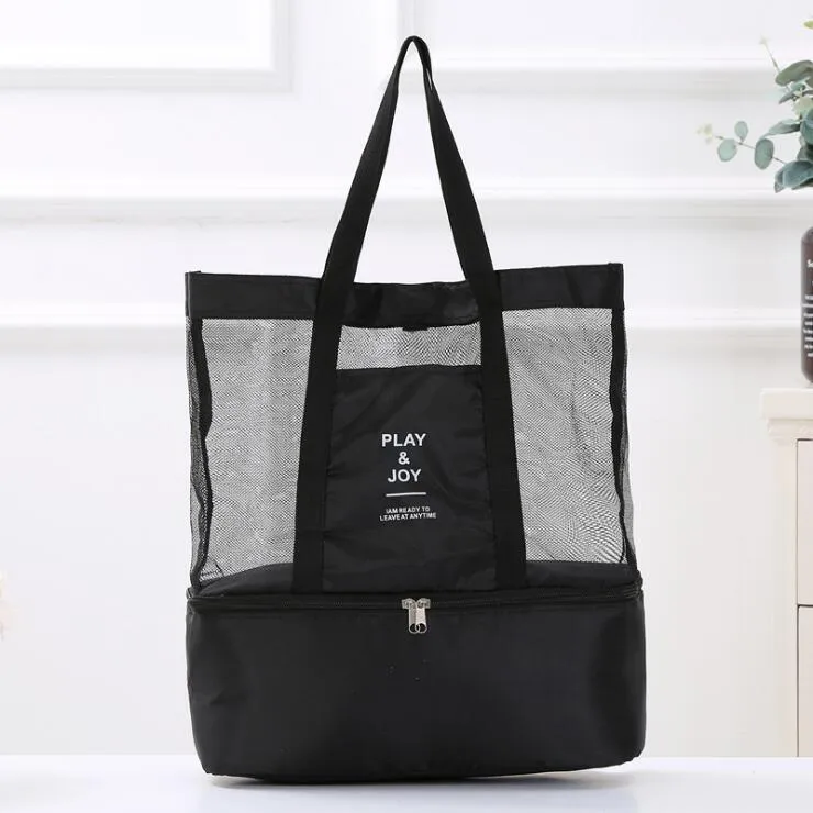 High Capacity Women Mesh Transparent Bag