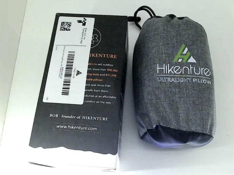 Hikenture Inflatable Camping Travel Pillow Gray