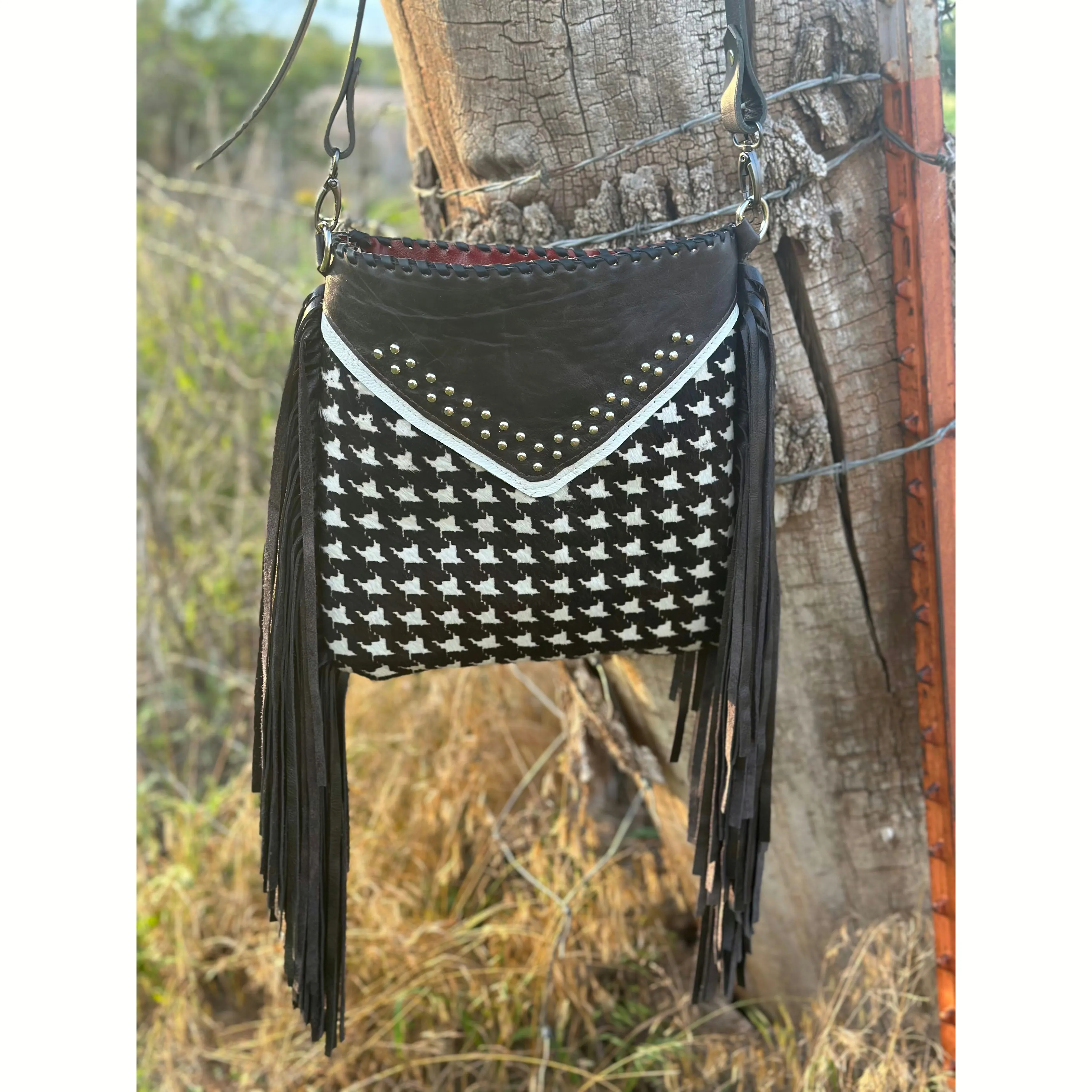 Houndstooth Purse