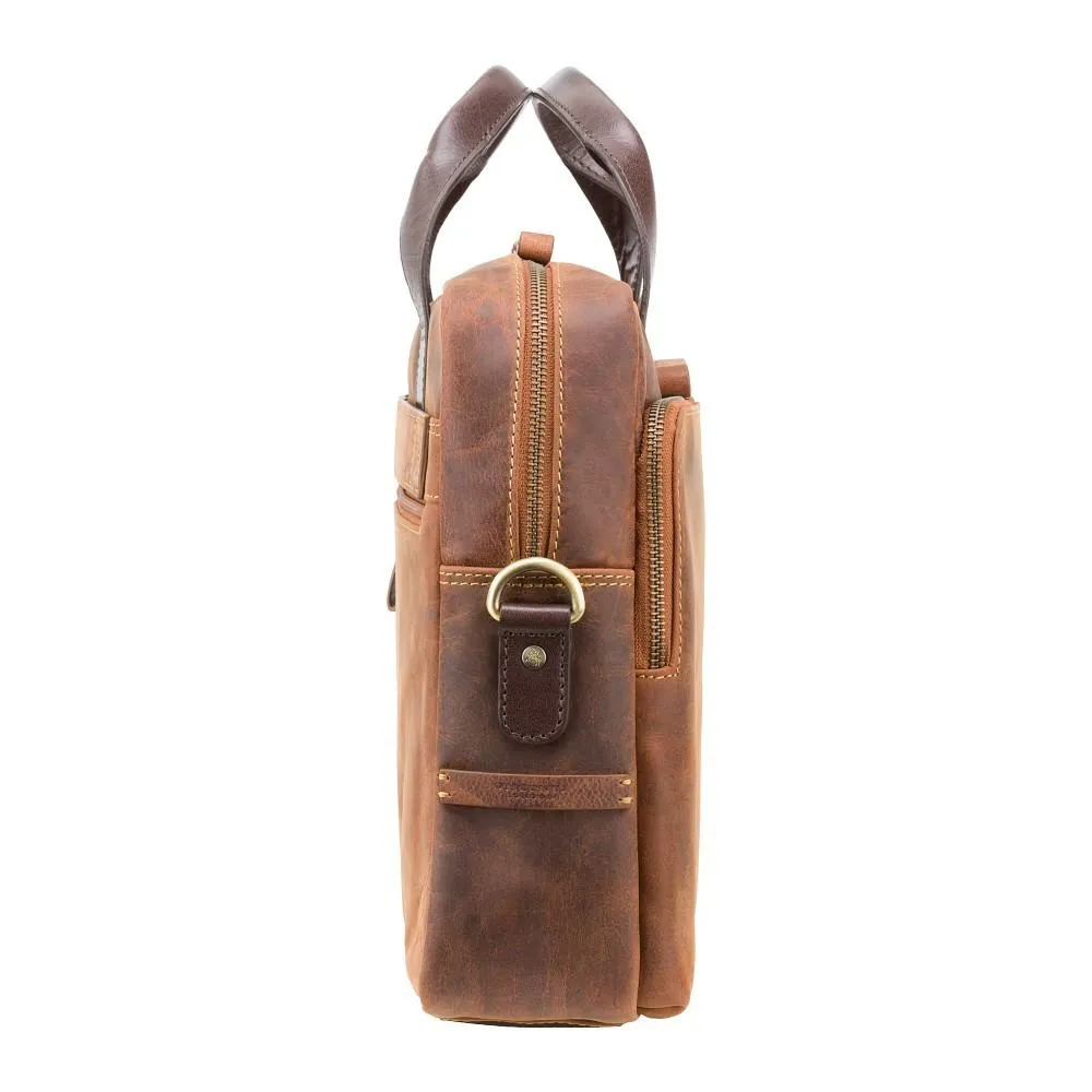 Hugo 15" Laptop Bag - Havana Tan/Merlin