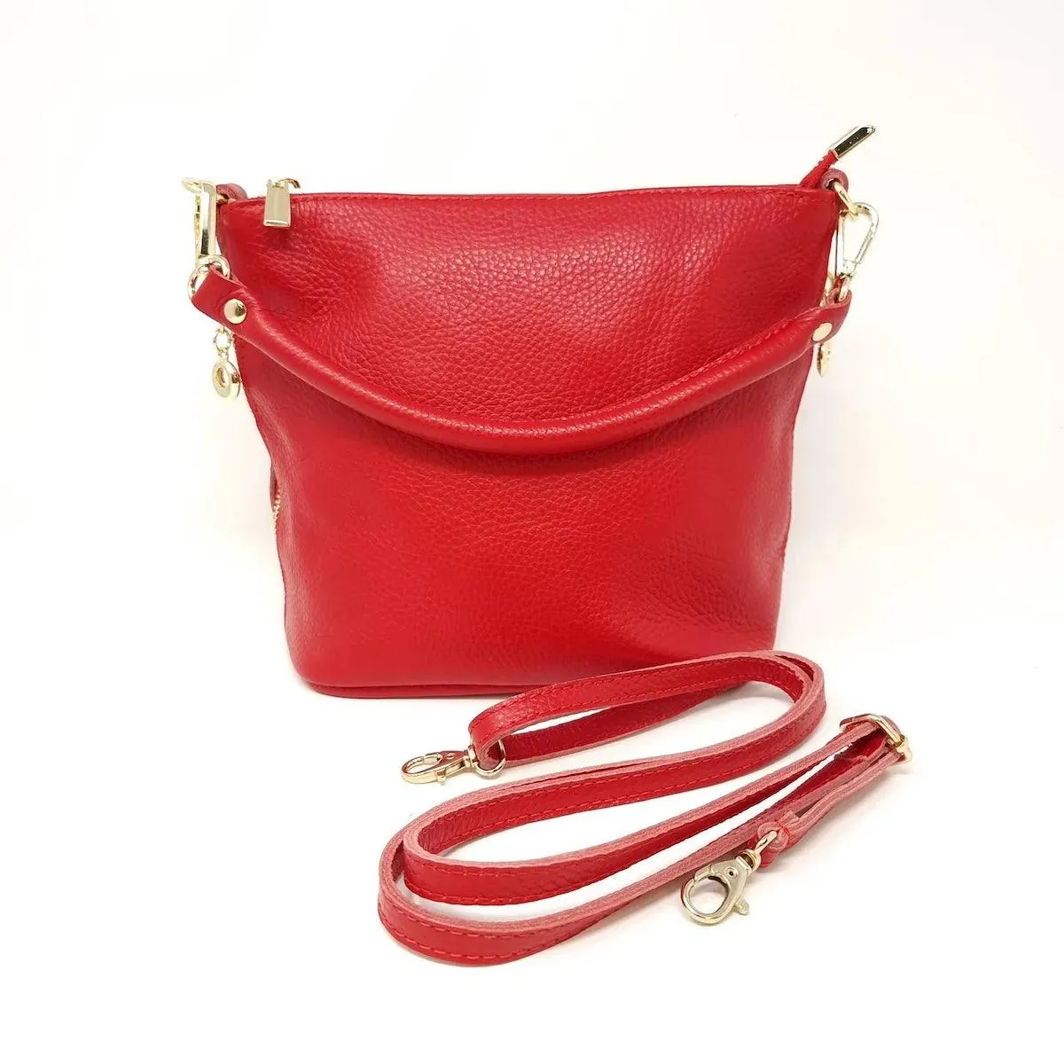 Italian Leather Bucket Purse