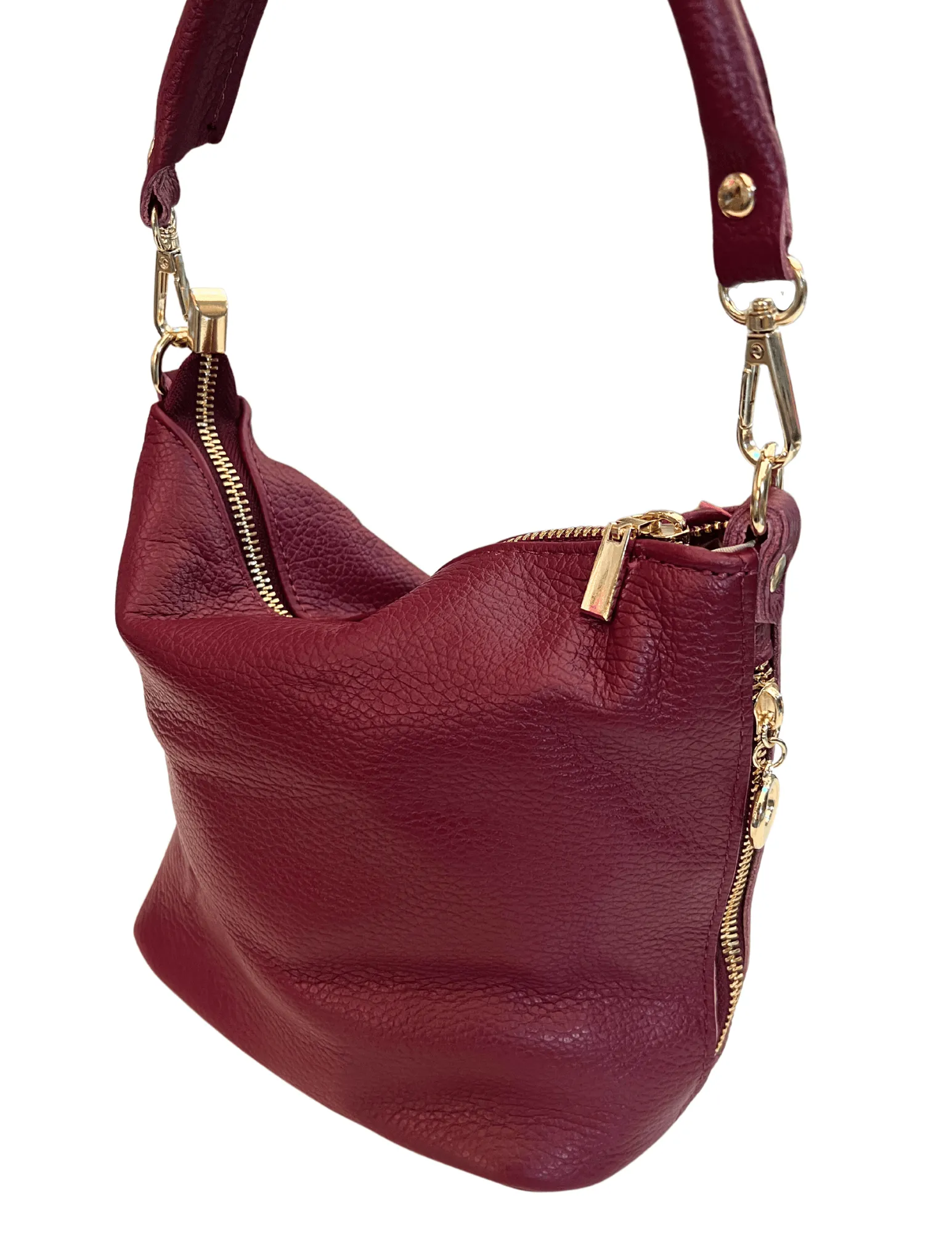 Italian Leather Bucket Purse