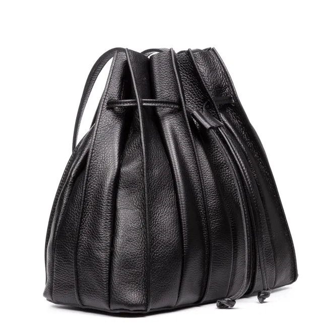 Italian Leather Bucket Shoulder Bag