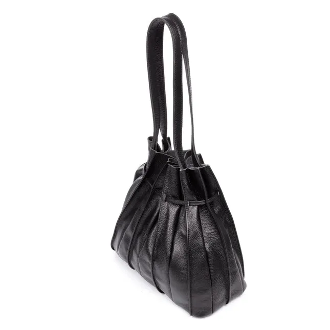 Italian Leather Bucket Shoulder Bag