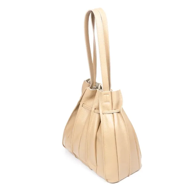 Italian Leather Bucket Shoulder Bag